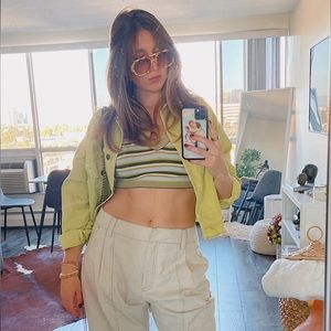 Lisa Says Gah crochet vest crop top